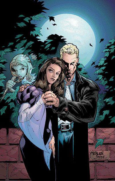 Comic Book Spike, Dru, & Buffy