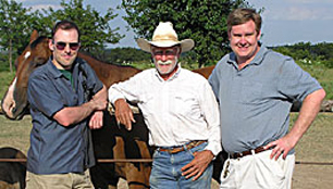 ALEX CORD (centre) with MARK J.CAIRNS and CLARK VAN HOTEN