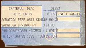 GD at Saratoga Performing Arts Center 6-28-88