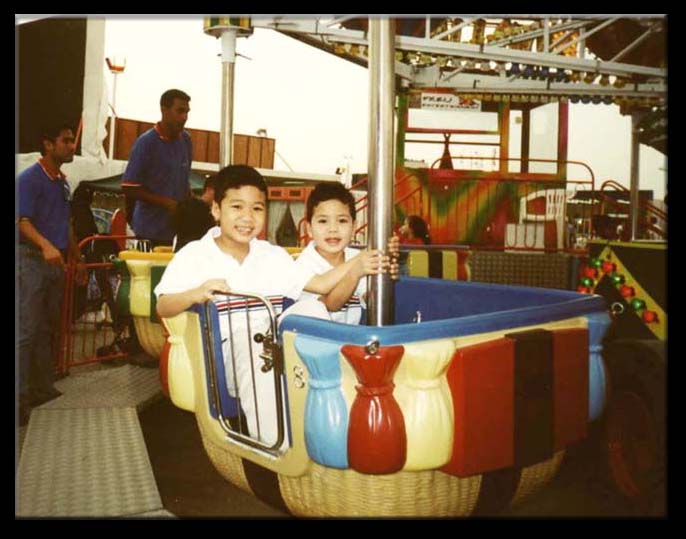 My two kids enjoying DSF at Global Village
