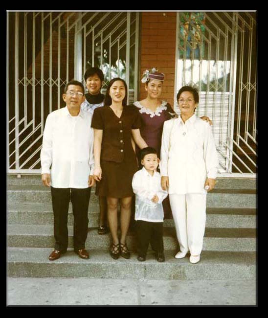 The Salazar family at my brother's wedding