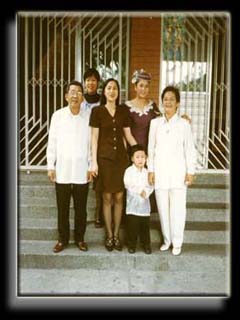 The Salazar family at my brother's wedding
