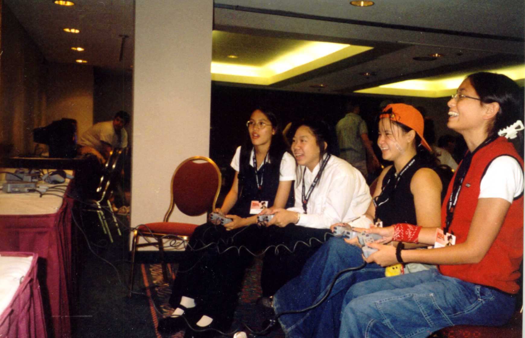 That us playing Lord of Lunar, and me laughing like a hyena