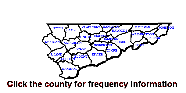 Clickable county map