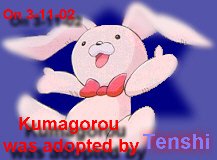 I adopted a Kuma! ^^