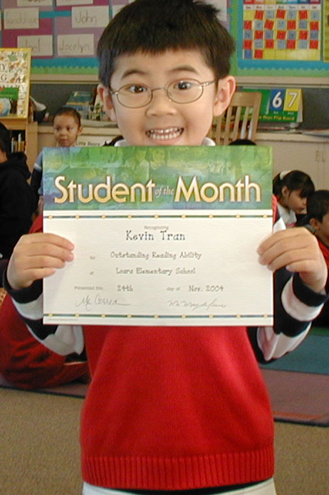 Kevin - Student of the Month