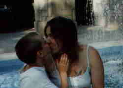 Troy giving me a kiss at Carey Park