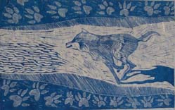 running wolf