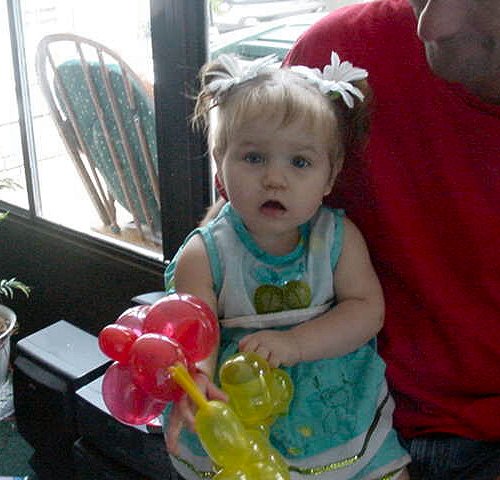 Maddie and her balloon animals