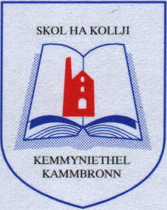 School logo in Cornish
