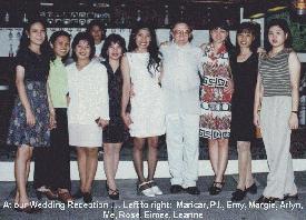 Arlyn's friends at our wedding