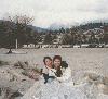 On a cool day at Ambleside Beach