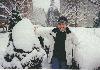 It snowed just before Christmas!