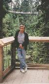 Terry at Capilano suspension bridge.