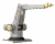 closer robot arm working on project