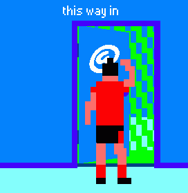this way in