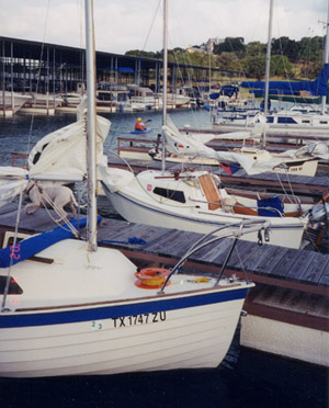 Slips at marina