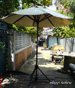 wood umbrella