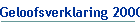 Geloofsverklaring 2000