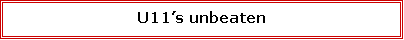Text Box: U11s unbeaten