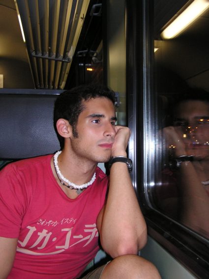 Pedro on the train