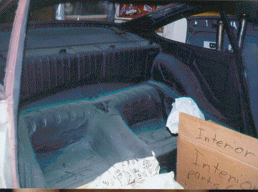 Patch panels on rear wheel houses and rear seat bottoms
