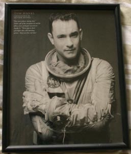 TOM HANKS - 9x11.5" Glass Framed Poster