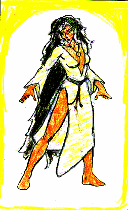 Scintilla, light illusionist and shadowwalker, aggressive and overconfident