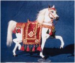 Red, green and gold Arabian Costume by Candy & Suz