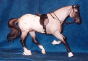 English saddle with jumping bit bridle