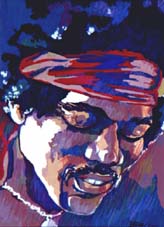 Jimi Hendrix Caricatura