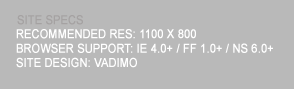 Site Specs
