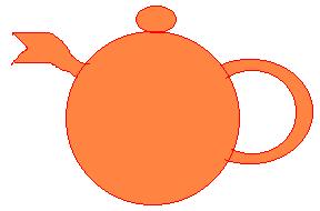 orange teapot