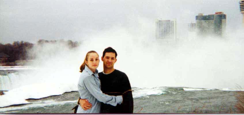Joe and Beth in front of Falls