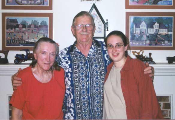 Thomas's first picture with his great-grandparents