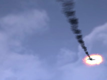 Exploding aircraft