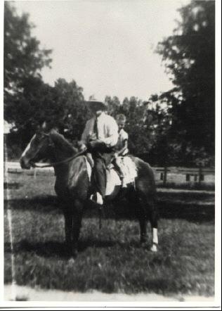 Luther Owens, the blacksmith-preacher, rides with my dad as a lad.
