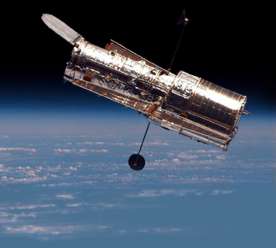 The Hubble Telescope  --  a 'transparent magnifier'