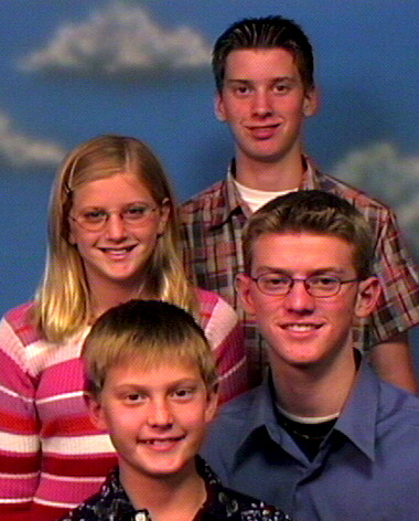 John(16) Daniel(14) Rachel(12) Steven(10)