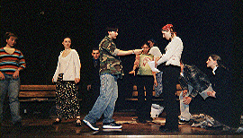 (L to R) Danielle Combs, Suzanne Mitchell, Andy Pfister, Billy O'Hara, Alyce Bachem, Amanda Sunderhaus, Mike Ulanski, Christina Fohl