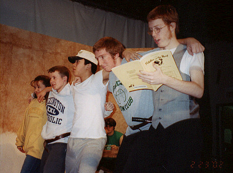 The Russians (L to R - Candice Karras, Andy Guiduli, Chris Ahn, Mike Sunderhaus, and Russian substitute Joel Sackenheim.