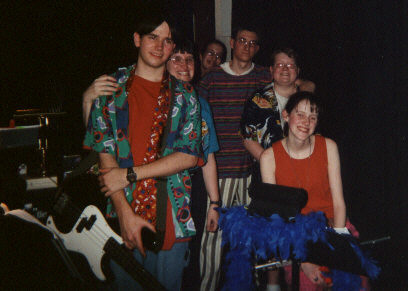 The Band. L to R - Billy O'Hara - bass, vocals. Karen O'Hara - keyboards. Kristin O'Hara - guitar and percussion. Jeff Long - drums, percussion, and vocals. Tom Long - sound tech and lead guitar. Sami Brandenburg - flute.