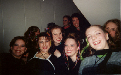 Waiting to go on stage