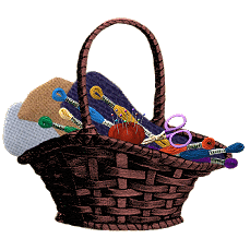 'Cross Stitch Time' - Original Graphic by Shirley Marshall/Perfect Sites Web Design