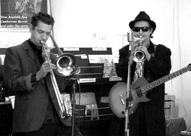 Tim Hilton and Stu Thomas, having a blast