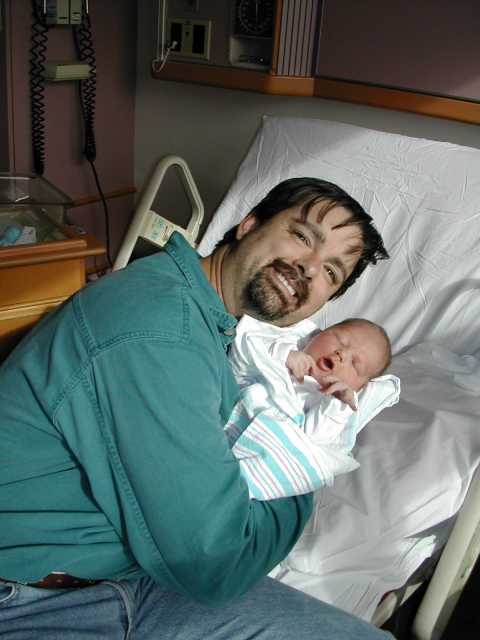 A little more hair and a beard, and he looks just like Dad.