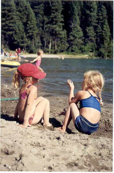 At the beach.
