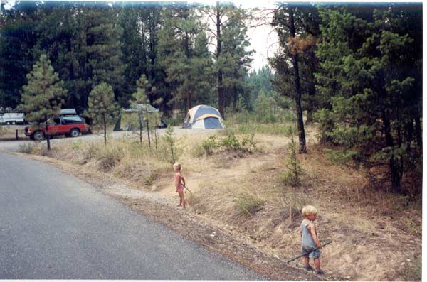 The kids went on lots of hiking excursions around our site.