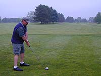 The 2004 Lobsterfest overnight leader on the tee