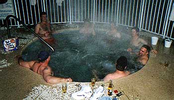 Several hot tub hours were required to ease aching muscles